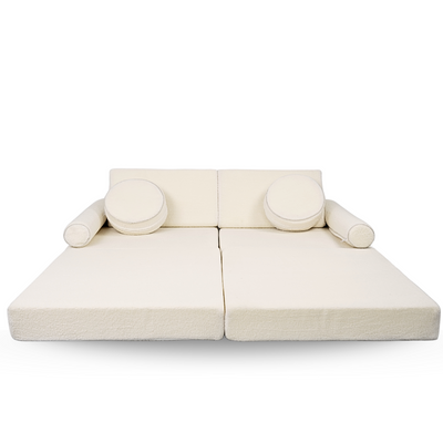 Personalized kids' foldable couch - beige