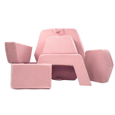 Personalized kids' foldable couch - beige