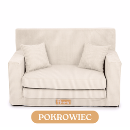 Personalized kids' foldable couch - beige