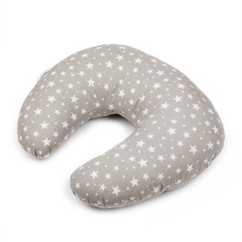 Feeding pillow - grey with stars