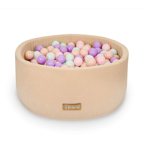 Satz mit 200 Bällen für Bällebad Lila-Minze-Pfirsich