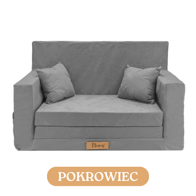 Personalized kids' foldable couch - beige