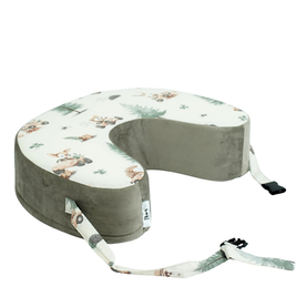 Feeding pillow - pink with white dots