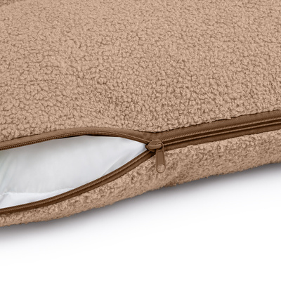 Umstandskissen Typ C - Teddy Kollektion - dunkelbeige