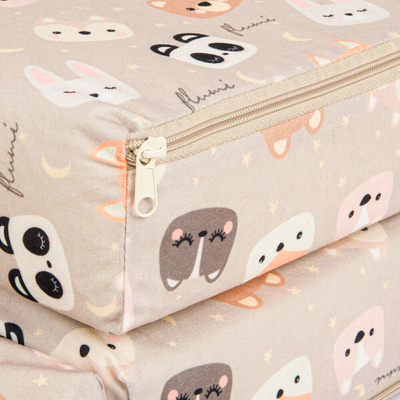 Foldable children's mattress 120x60 with cover -bears