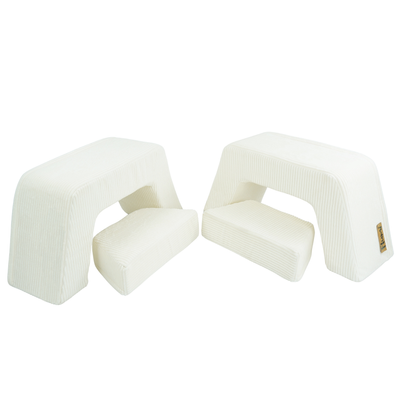 Personalized kids' foldable couch - beige