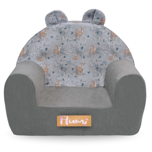 Personalizowany fotelik dziecięcy z uszami sarenki