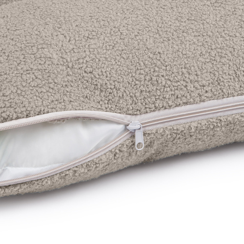 Umstandskissen Typ C - Teddy grau