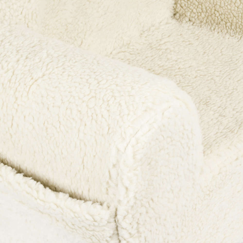 Personalisierter Kindersessel aus Schaumstoff - hellbeiger Teddybär