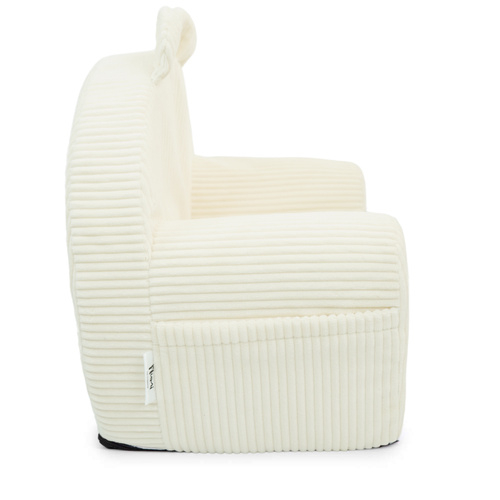 Personalisierter Schaumstoffsessel für Kinder beige Stoff Kord