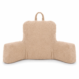 Flumi Reading Pillow for Adults with Armrests and Pockets - Boucle beige