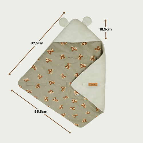 Personalisierter faltbarer Kinder - beige