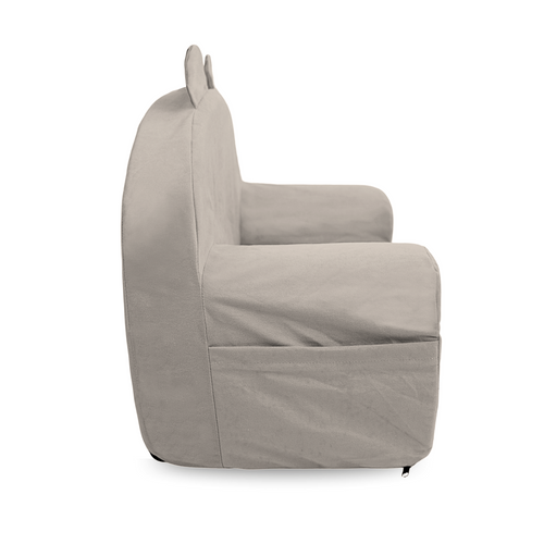 Personalisierter Schaumstoffsessel für Kinder hellgrau