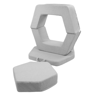 Piankowy plac zabaw dla dzieci z personalizacją – modułowy zestaw Montessori baranek szary