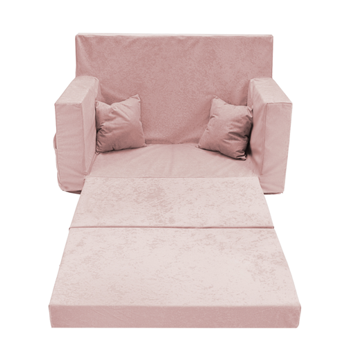 Personalisierte faltbare Kinderliege Pulver rosa