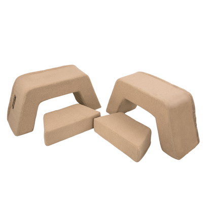 Personalized kids' foldable couch - beige