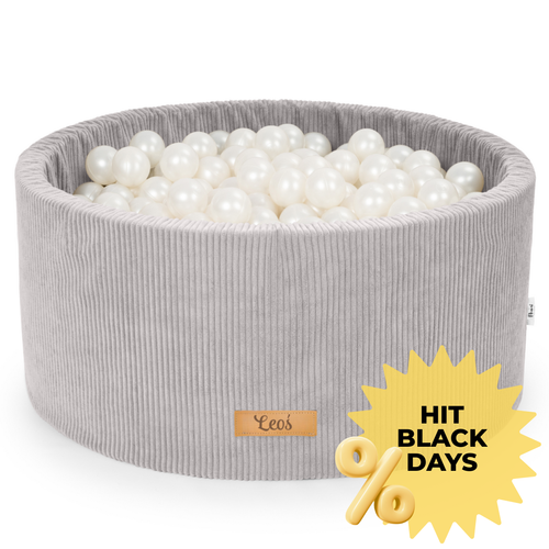 Personalizowany piankowy basen z kulkami SZARY SZTRUKS – 200 piłek w zestawie