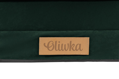 Rozkładana sofa piankowa dziecięca ZIELONA