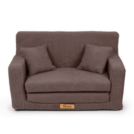 Personalisierte faltbare Kinderliege Teddybären - Schokolade