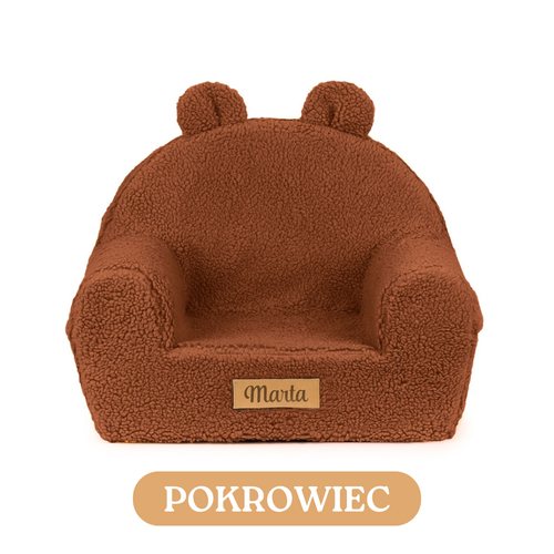 Pokrowiec na fotelik - BARANEK czekoladowy