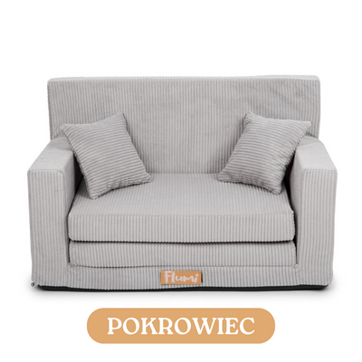 Personalized kids' foldable couch - beige