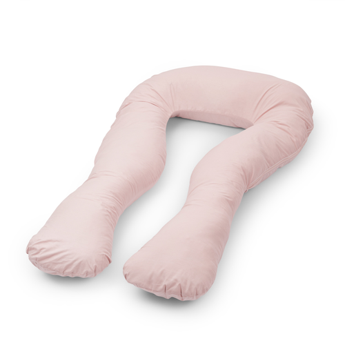 Schwangerschaft Kissen marineblau mit weißen U-Typ rosa