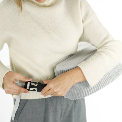 Poduszka FASOLKA do karmienia z pianki - szara