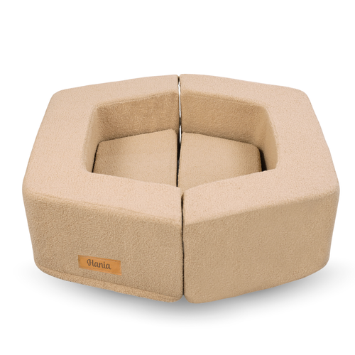 Personalized kids' foldable couch - beige