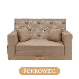 Pokrowiec na sofę - beż + misie