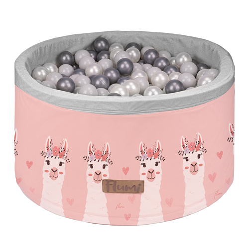 Personalisierte Bällebad Baby Bällepool Kinder mit 200 Bällebad Bälle Lamas