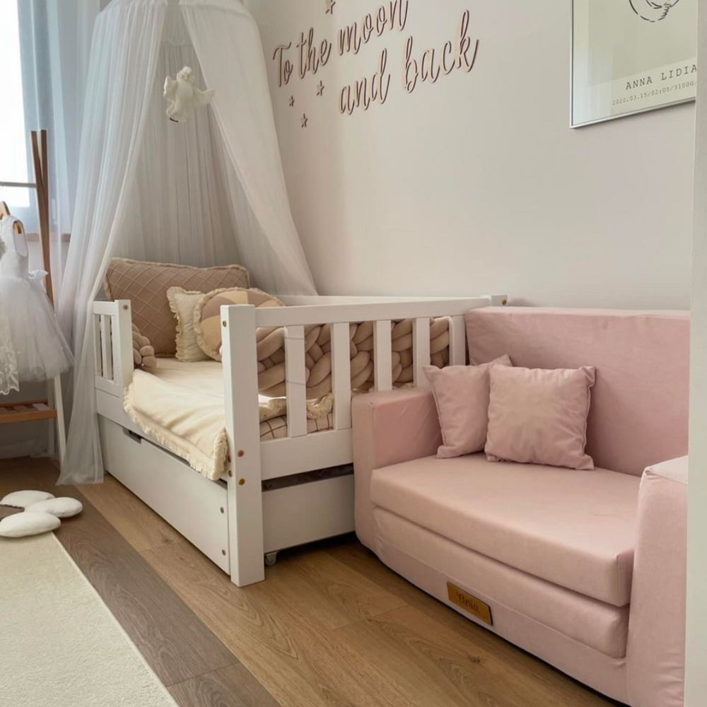 Sofa Flumi - Puder róż