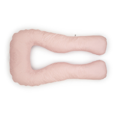 Schwangerschaft Kissen marineblau mit weißen U-Typ rosa