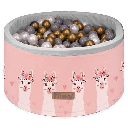 Personalisierte Bällebad Baby Bällepool Kinder mit 200 Bällebad Bälle Lamas